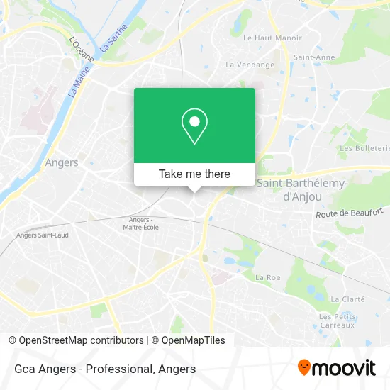 Gca Angers - Professional map