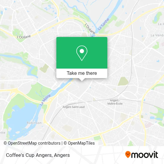 Coffee's Cup Angers map