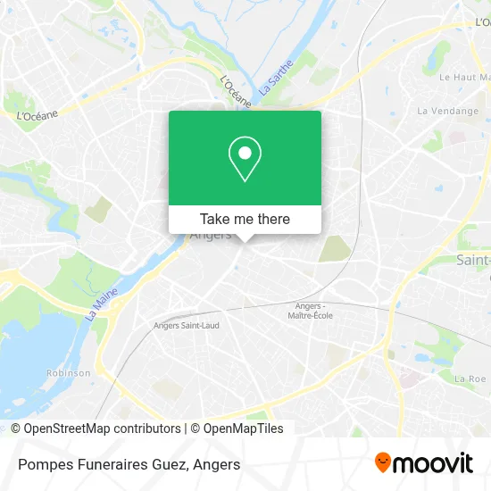 Pompes Funeraires Guez map
