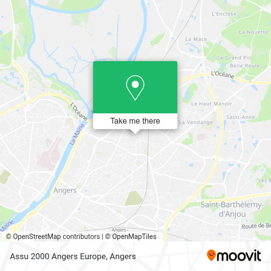 Assu 2000 Angers Europe map