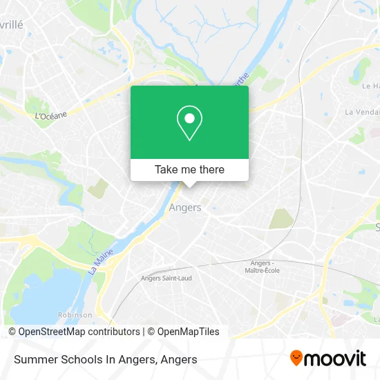 Summer Schools In Angers map