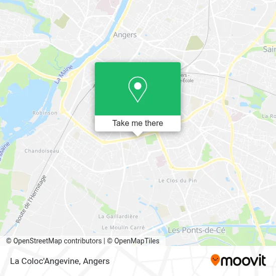 La Coloc'Angevine map