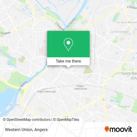 Western Union map