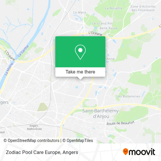 Zodiac Pool Care Europe map