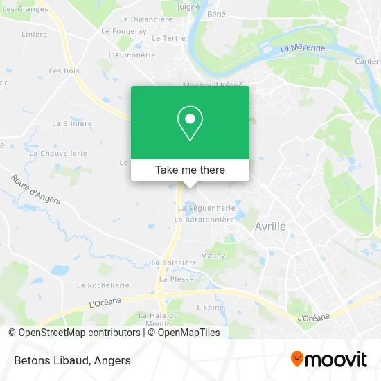 Betons Libaud map