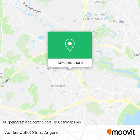 Adidas Outlet Store map