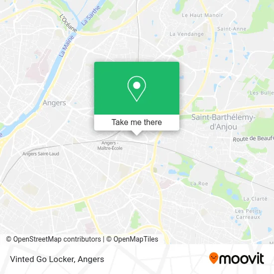 Vinted Go Locker map