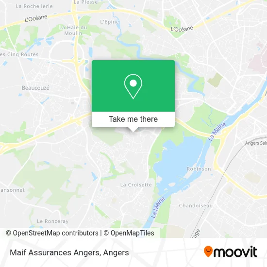 Maif Assurances Angers map