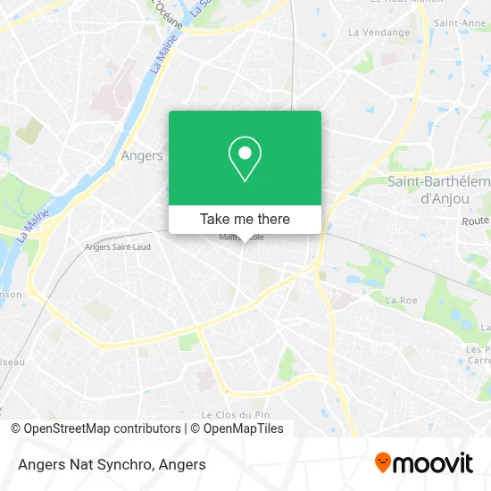 Angers Nat Synchro map