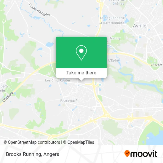 Brooks Running map