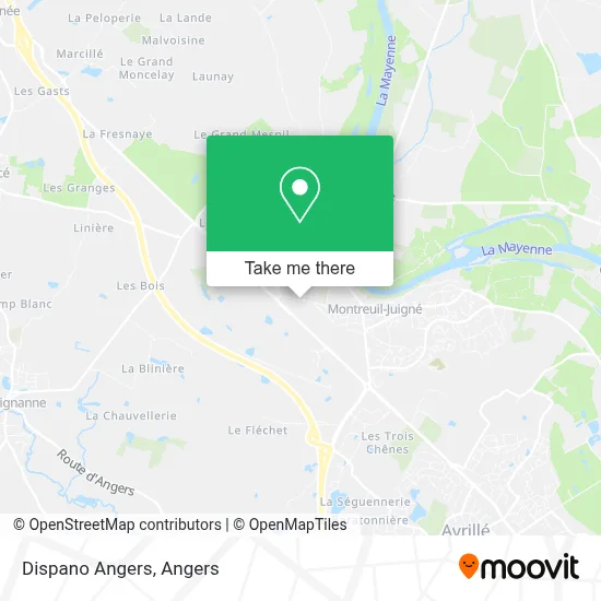 Dispano Angers map