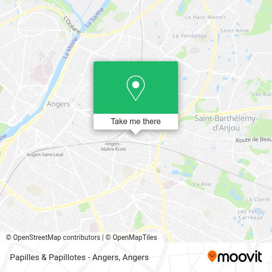 Papilles & Papillotes - Angers map