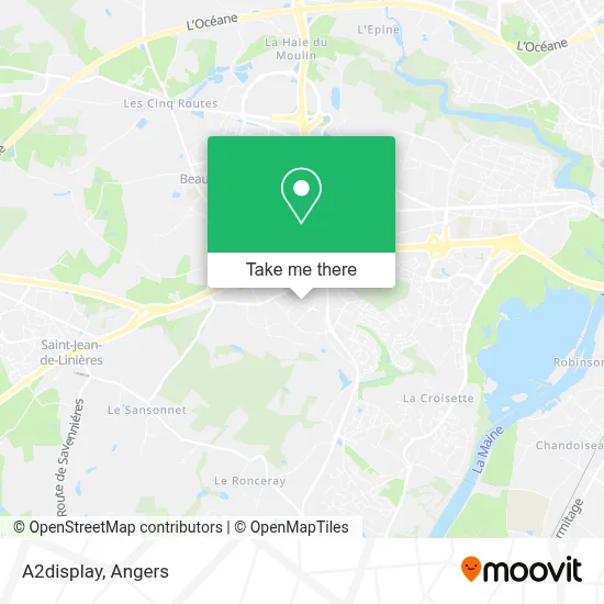 A2display map