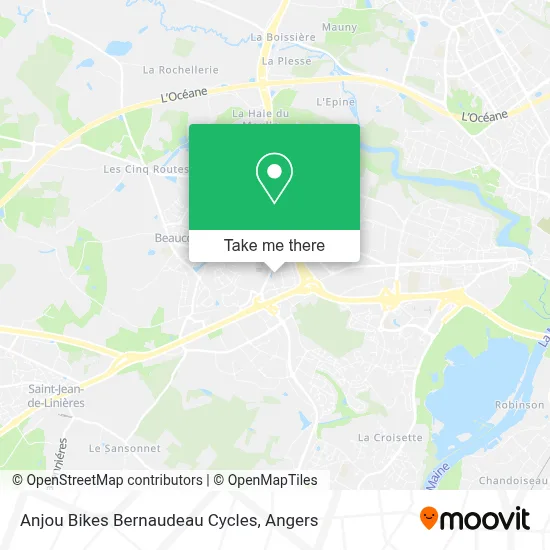 Anjou Bikes Bernaudeau Cycles map