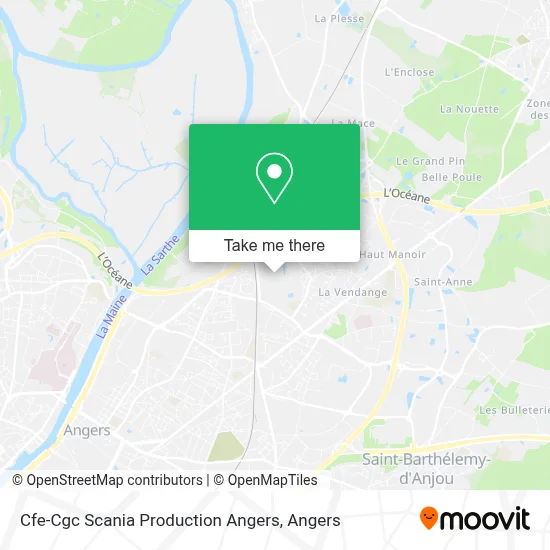 Cfe-Cgc Scania Production Angers map