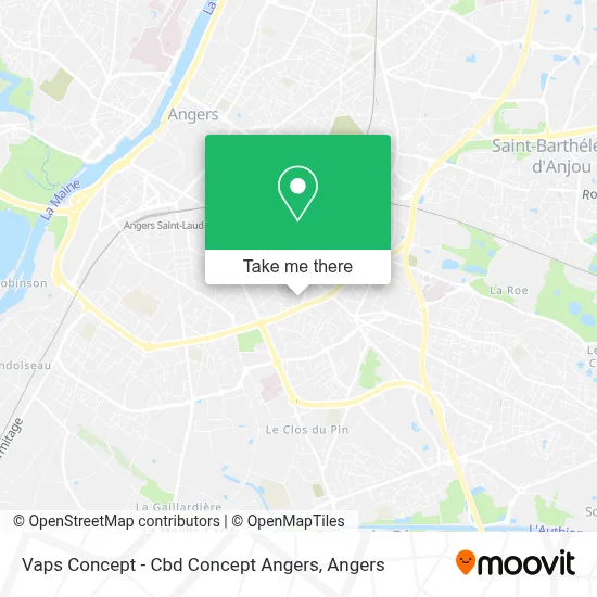 Vaps Concept - Cbd Concept Angers map