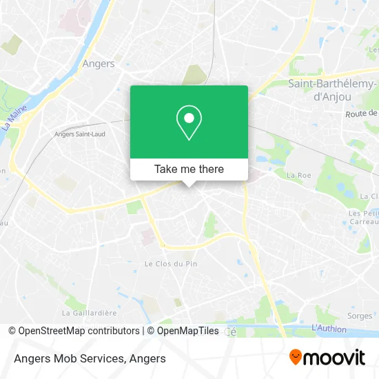 Angers Mob Services map