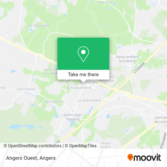 Angers Ouest map