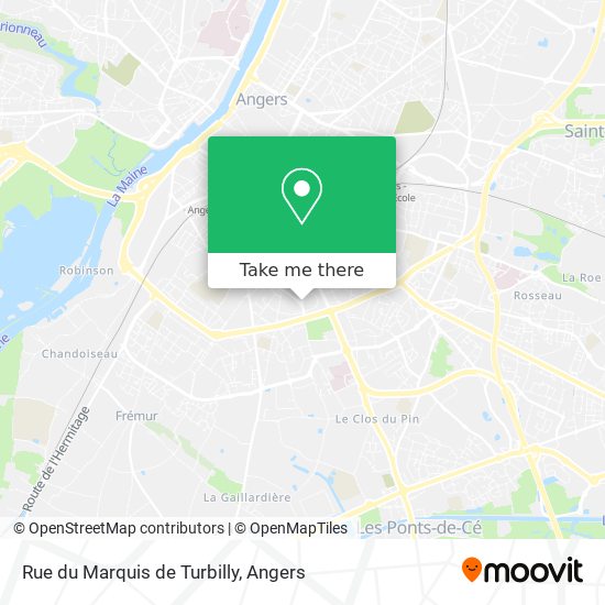 Rue du Marquis de Turbilly map