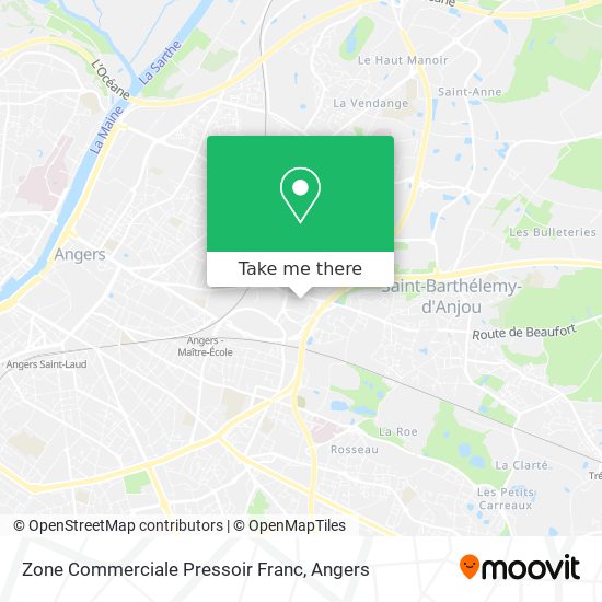 Zone Commerciale Pressoir Franc map