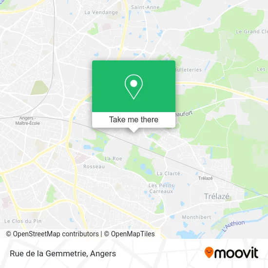 Mapa Rue de la Gemmetrie
