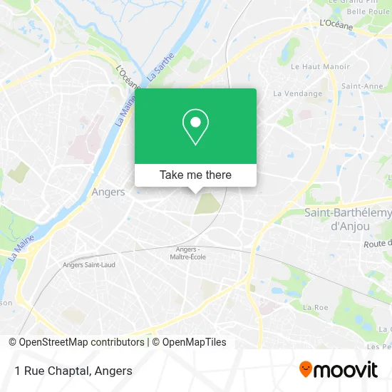 Mapa 1 Rue Chaptal