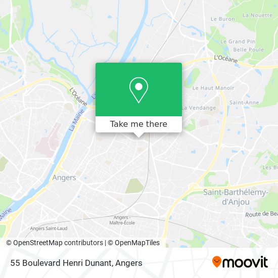 Mapa 55 Boulevard Henri Dunant
