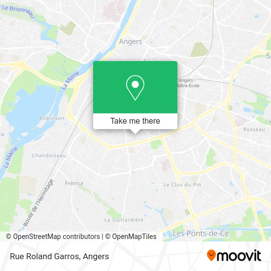 Mapa Rue Roland Garros