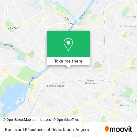 Mapa Boulevard Résistance et Déportation