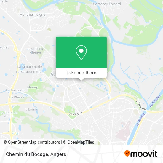 Chemin du Bocage map