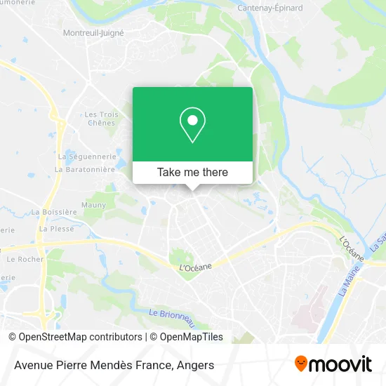 Avenue Pierre Mendès France map