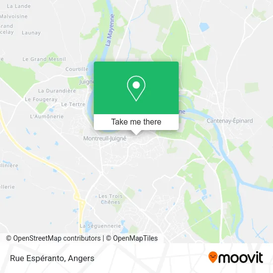 Rue Espéranto map