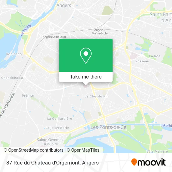 87 Rue du Château d'Orgemont map