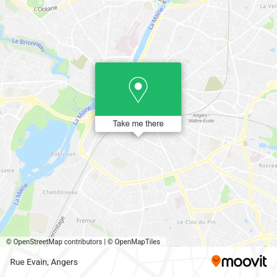Rue Evain map