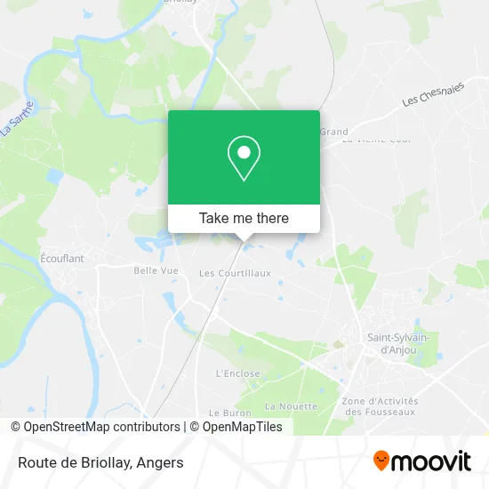 Route de Briollay map