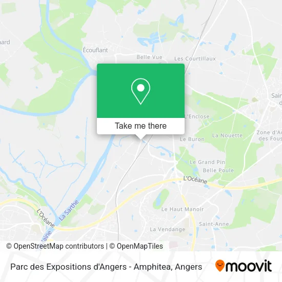 Parc des Expositions d'Angers - Amphitea map