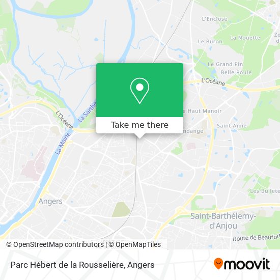 Parc Hébert de la Rousselière map
