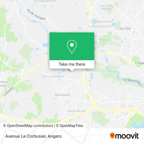 Avenue Le Corbusier map