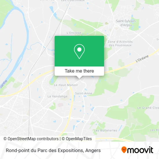 Mapa Rond-point du Parc des Expositions