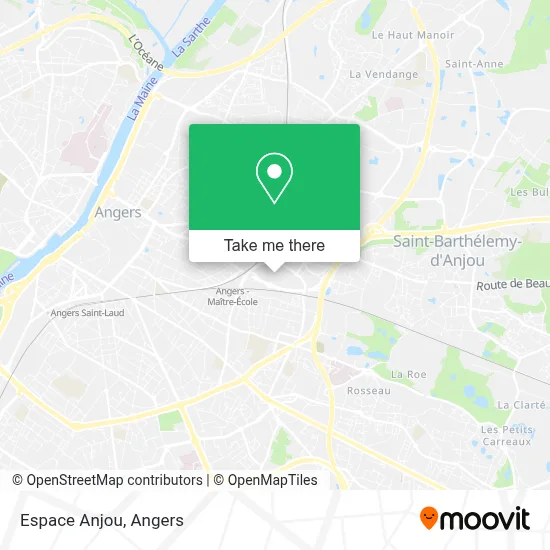 Espace Anjou map