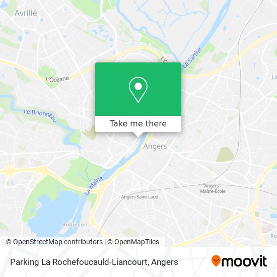 Parking La Rochefoucauld-Liancourt map