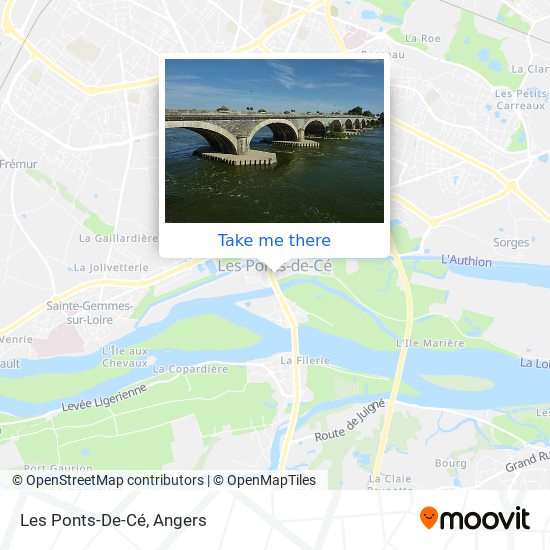 Mapa Les Ponts-De-Cé