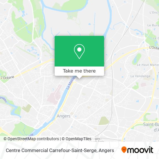 Mapa Centre Commercial Carrefour-Saint-Serge