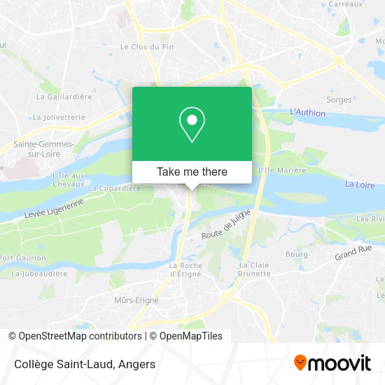 Collège Saint-Laud map