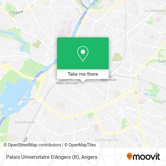 Palais Universitaire D'Angers (B) map