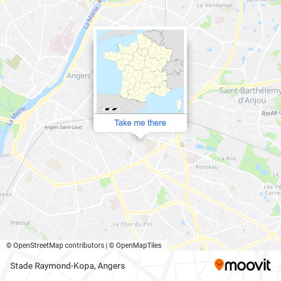 Mapa Stade Raymond-Kopa