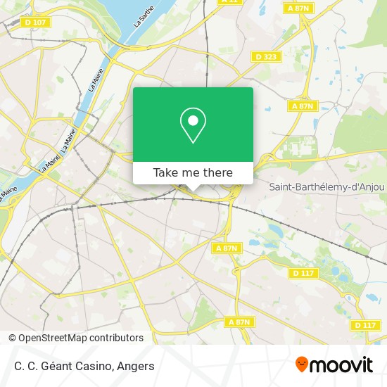 How To Get To C C Geant Casino In Angers By Bus Or Train