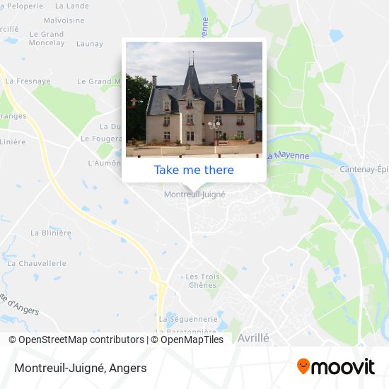 Montreuil-Juigné map