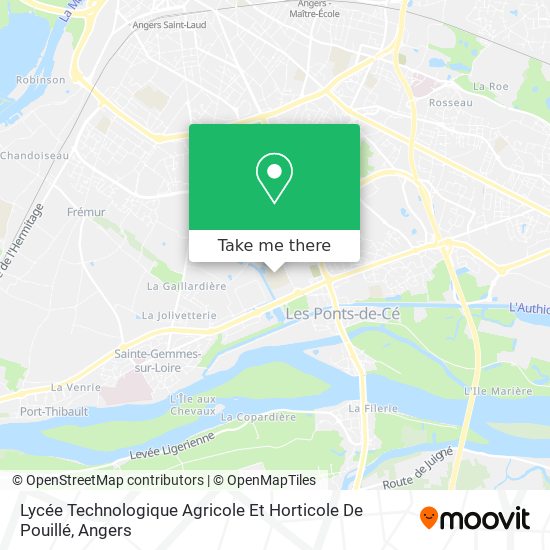 Lycée Technologique Agricole Et Horticole De Pouillé map