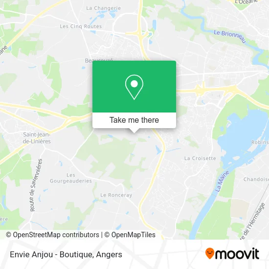 Envie Anjou - Boutique map